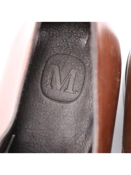 M. Gemi Saddle Brown Wingtip Oxford Dress Men\'s Size EU 43 Made In Italy